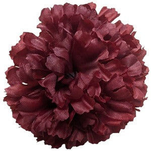 Pack of 6 Artificial Carnation Picks - Burgundy