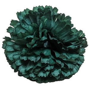 Pack of 6 Artificial Carnation Picks - Green