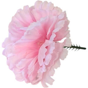 Pack of 6 Artificial Carnation Picks - Light Pink
