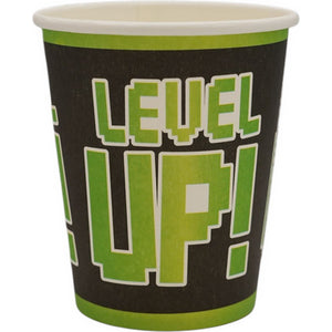 Game on Level Up Party Paper Cups 8 Pack
