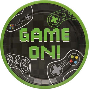 Pack of 8 Game On Party Paper Plates