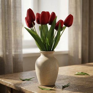 Artificial Red Tulip Bunch