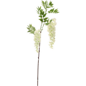 Artificial White Wisteria Spray (2-Headed) 90cm