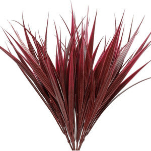 UV Indoor, Outdoor Artificial Everlast Burgundy Grass Plant 30cm