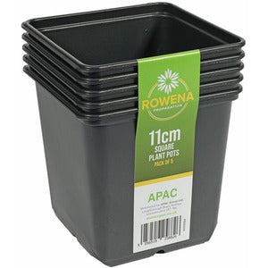 Pack of 5 11cm Square Seed Plant Pots