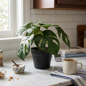 Artificial Monstera Potted Houseplant H23cm