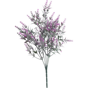Artificial Silk Lavender Lilac Bunch H33cm