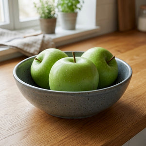 Pack of 3 Artificial Decorative Green Apple 8cm