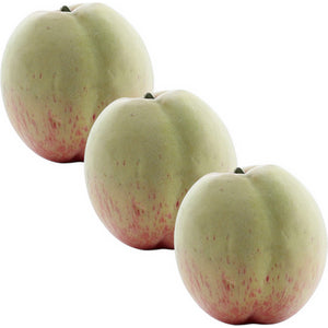Pack of 3 Artificial Decorative Peach's 7.5cm