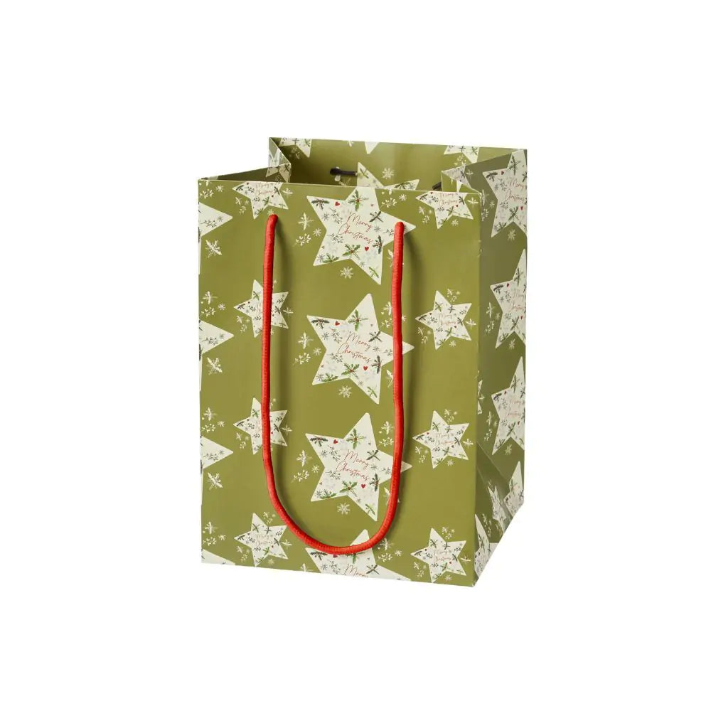 Holly And Stars Gift Bag