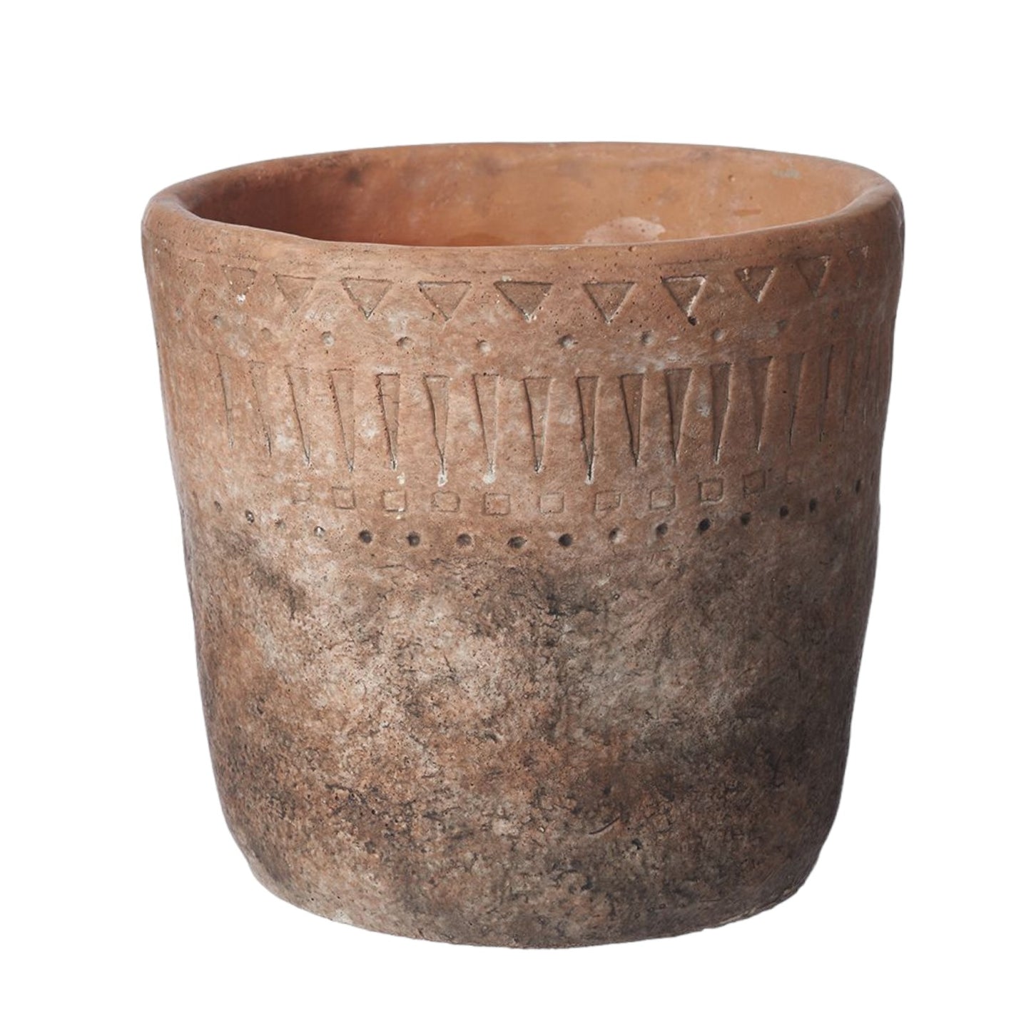 Aztec Aged Ceramic Plant Pot