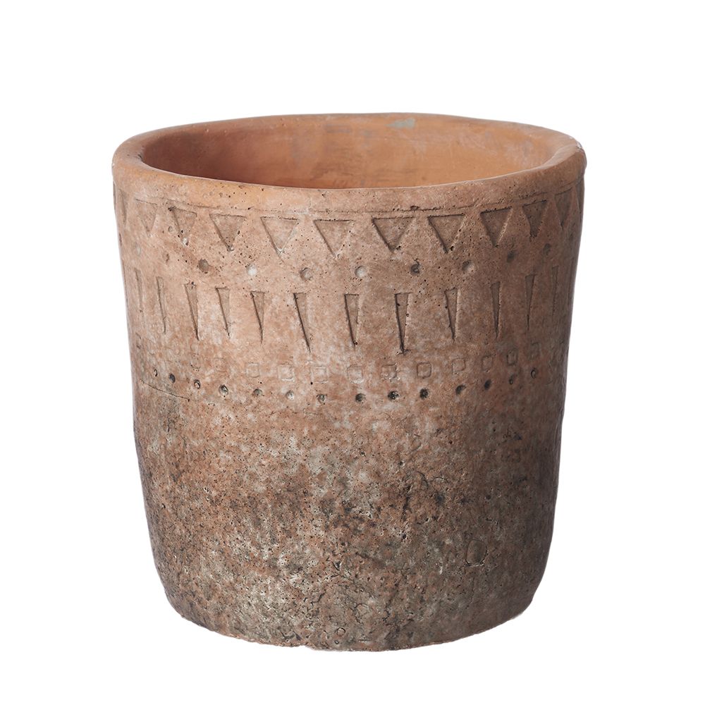 Aztec Aged Ceramic Plant Pot