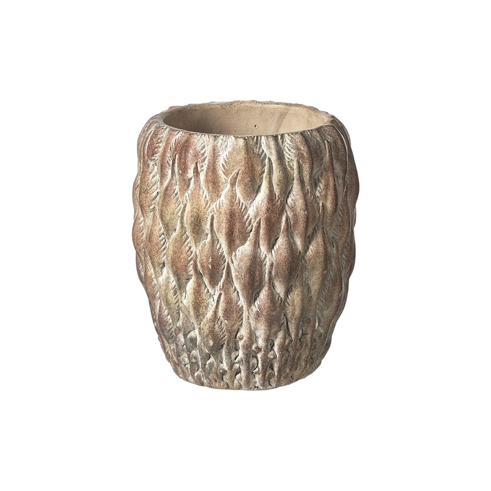 Ceramic Textured Vase H18 cm