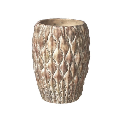 Ceramic Textured Vase H23 cm