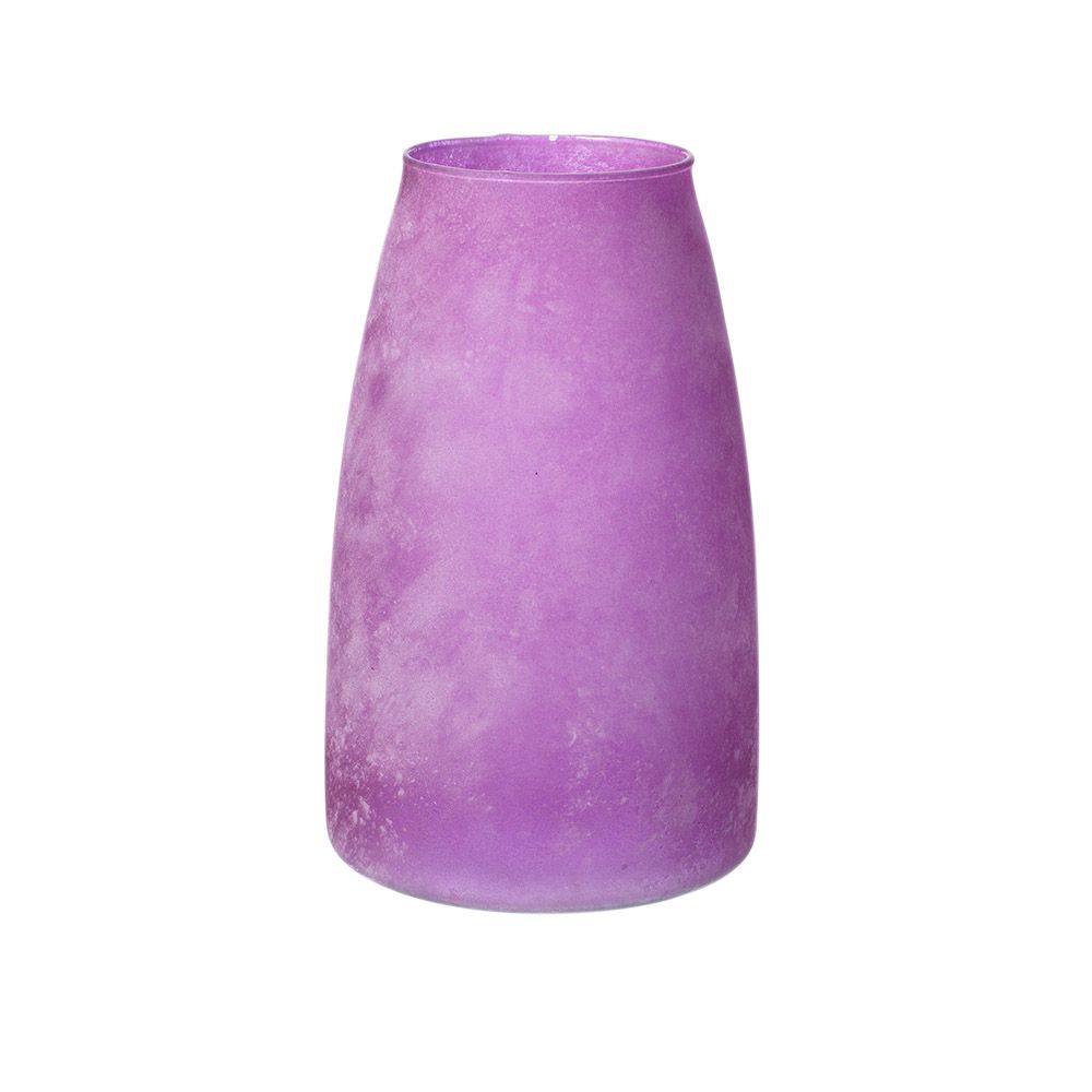 Mouthblown Recycled Glass Vase - Berry