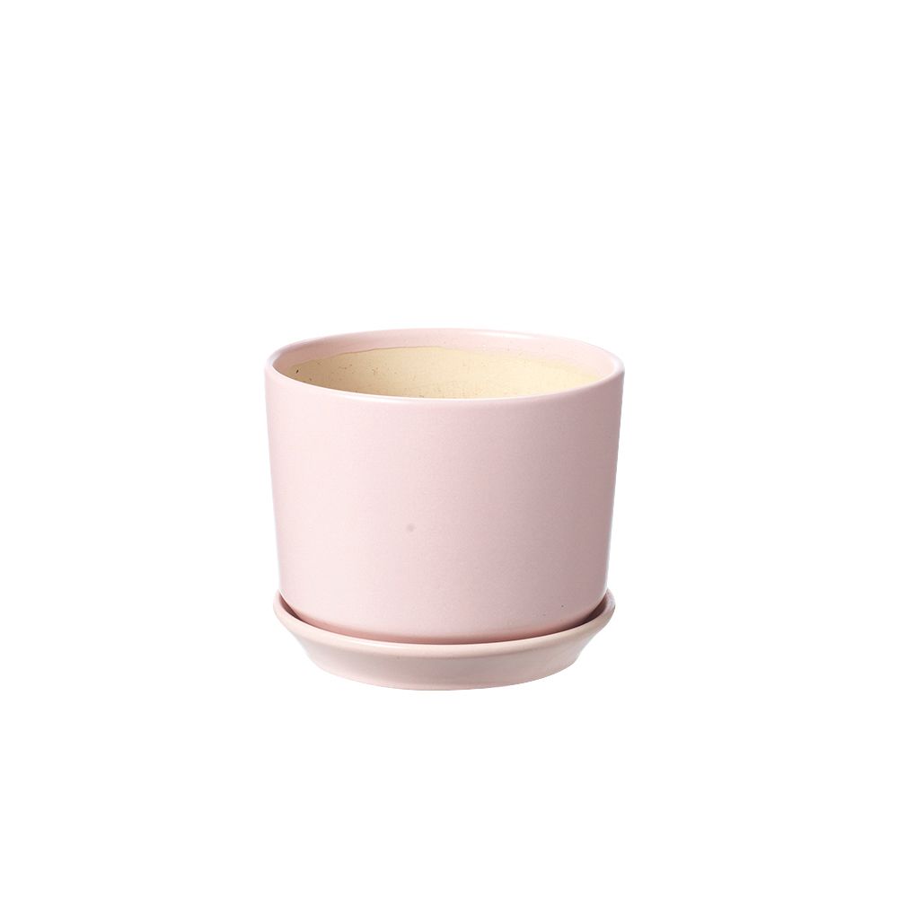 Ceramic Footed Plant Pot - Cotton Candy