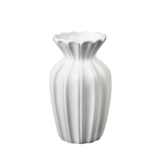 White Ceramic Flower Vase