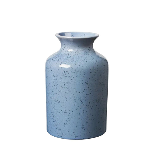Ceramic Speckled Vase - Blue