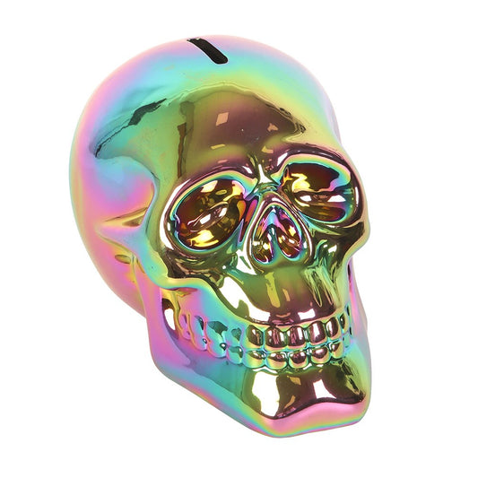 Metallic look Skull Money Bank