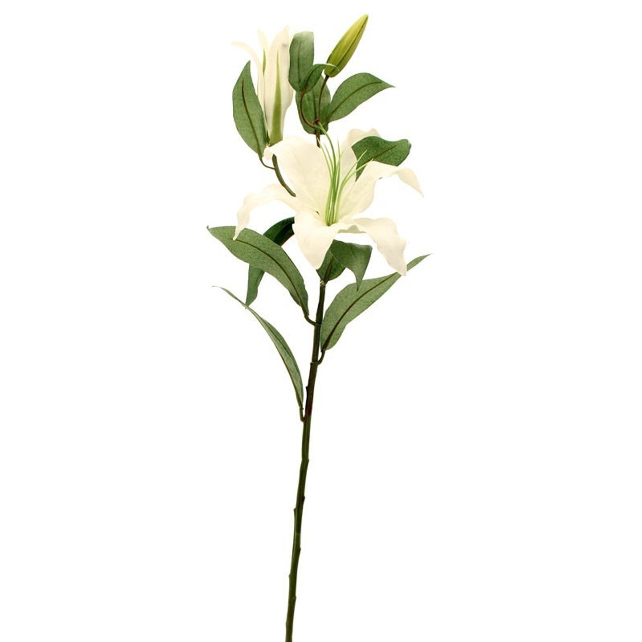 Artificial Silk Lilium Spray - Cream