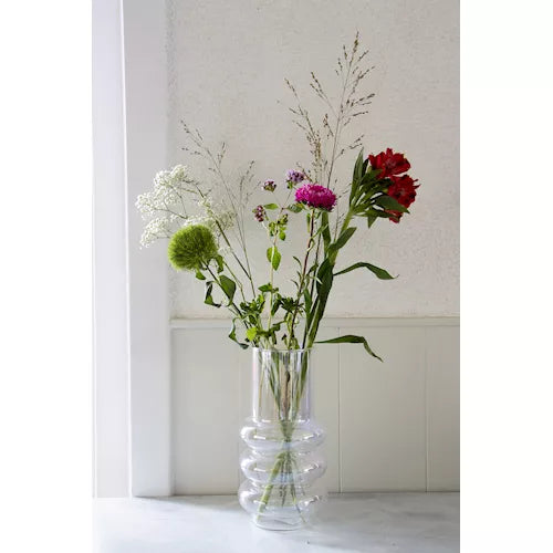 Pearlescent  Round Glass Vase