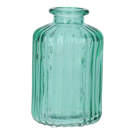 Mini Ribbed Bud Vase - Turquoise