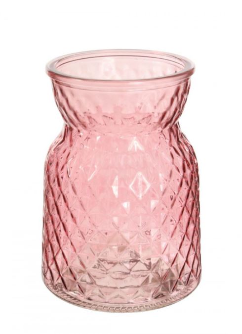 Glass Posy Vase - Pink