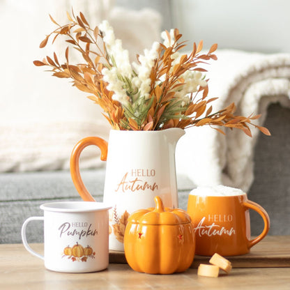 Hello Autumn Orange Mug And Sock Set