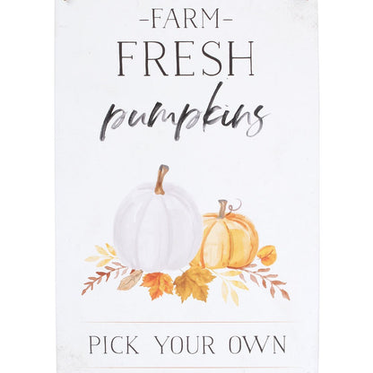 Farm Fresh Pumpkins Hanging Sign