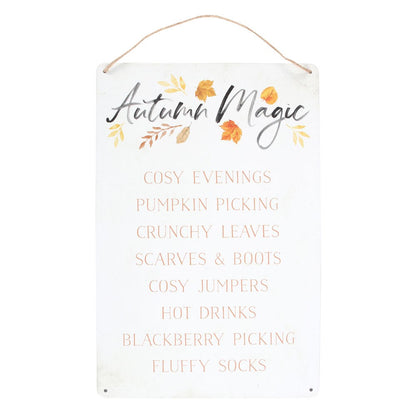 Autumn Magic Hanging Sign