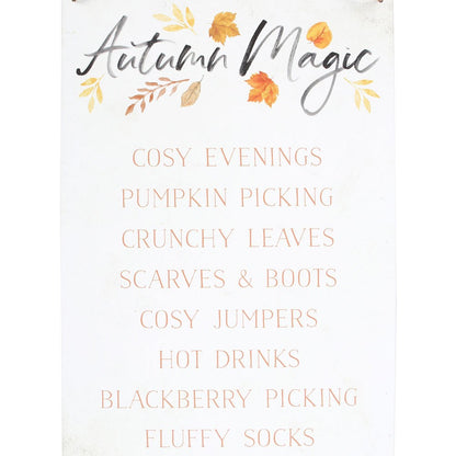 Autumn Magic Hanging Sign