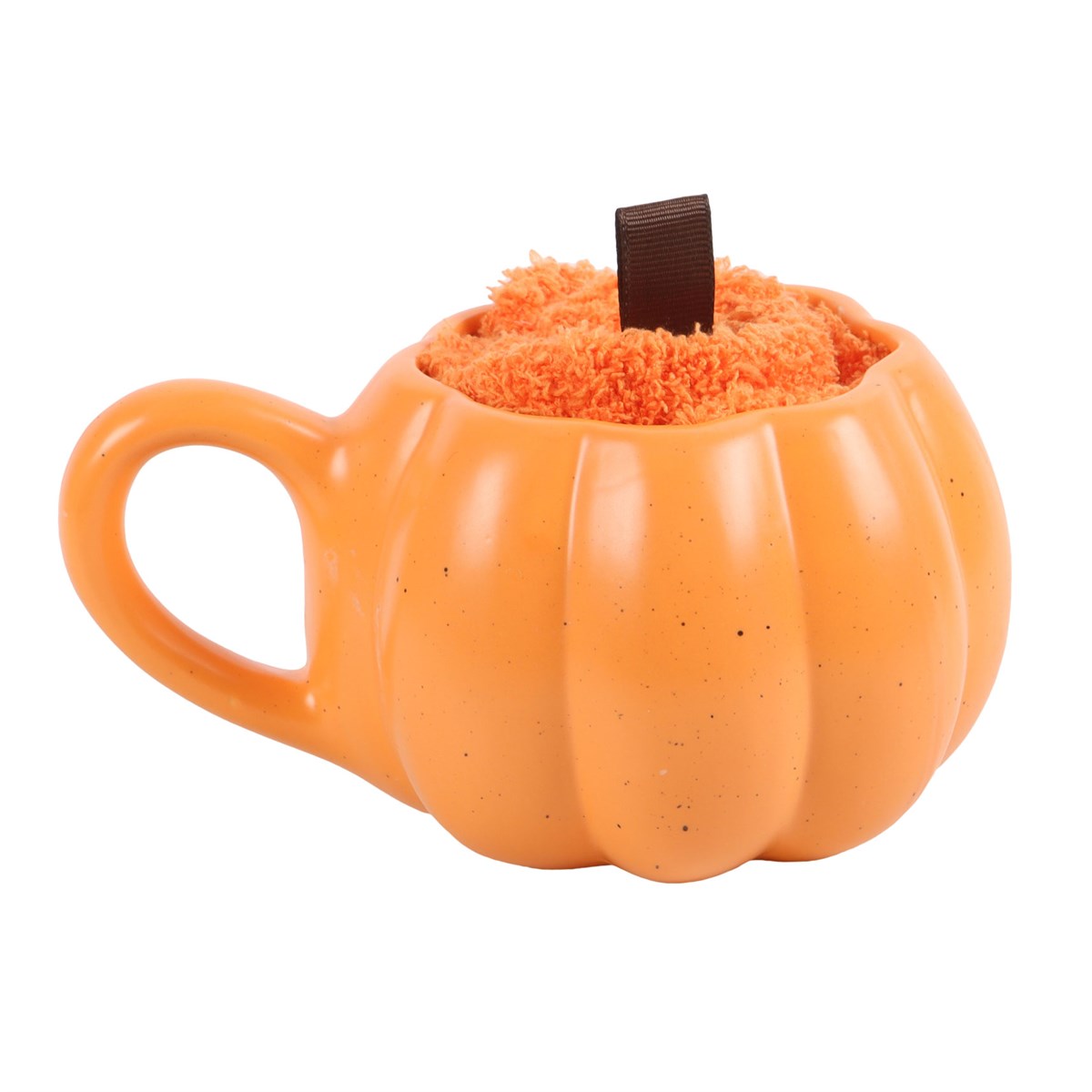 Pumpkin Shaped Mug and Sock Set