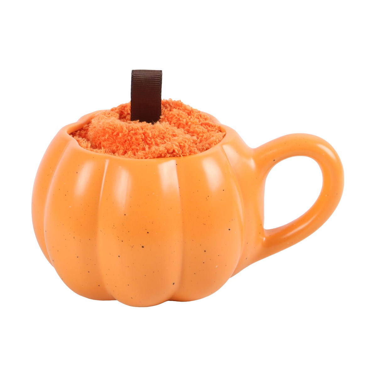 Pumpkin Shaped Mug and Sock Set