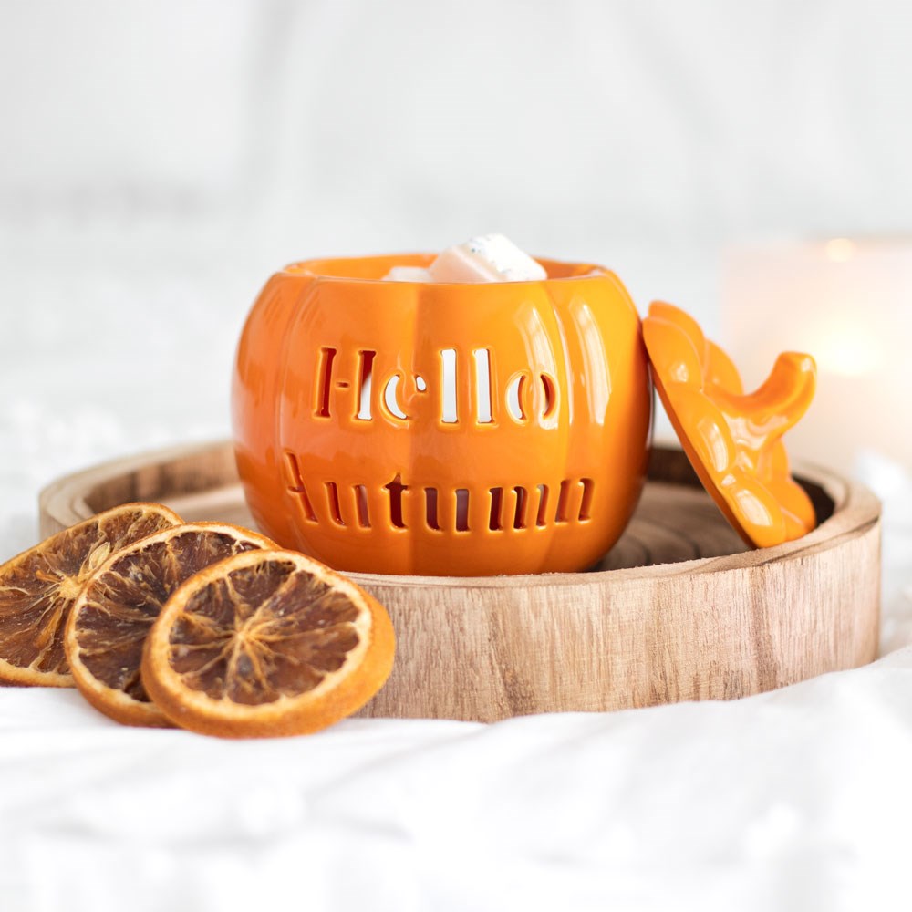 Hello Autumn Pumpkin Oil Burner, Wax Melter