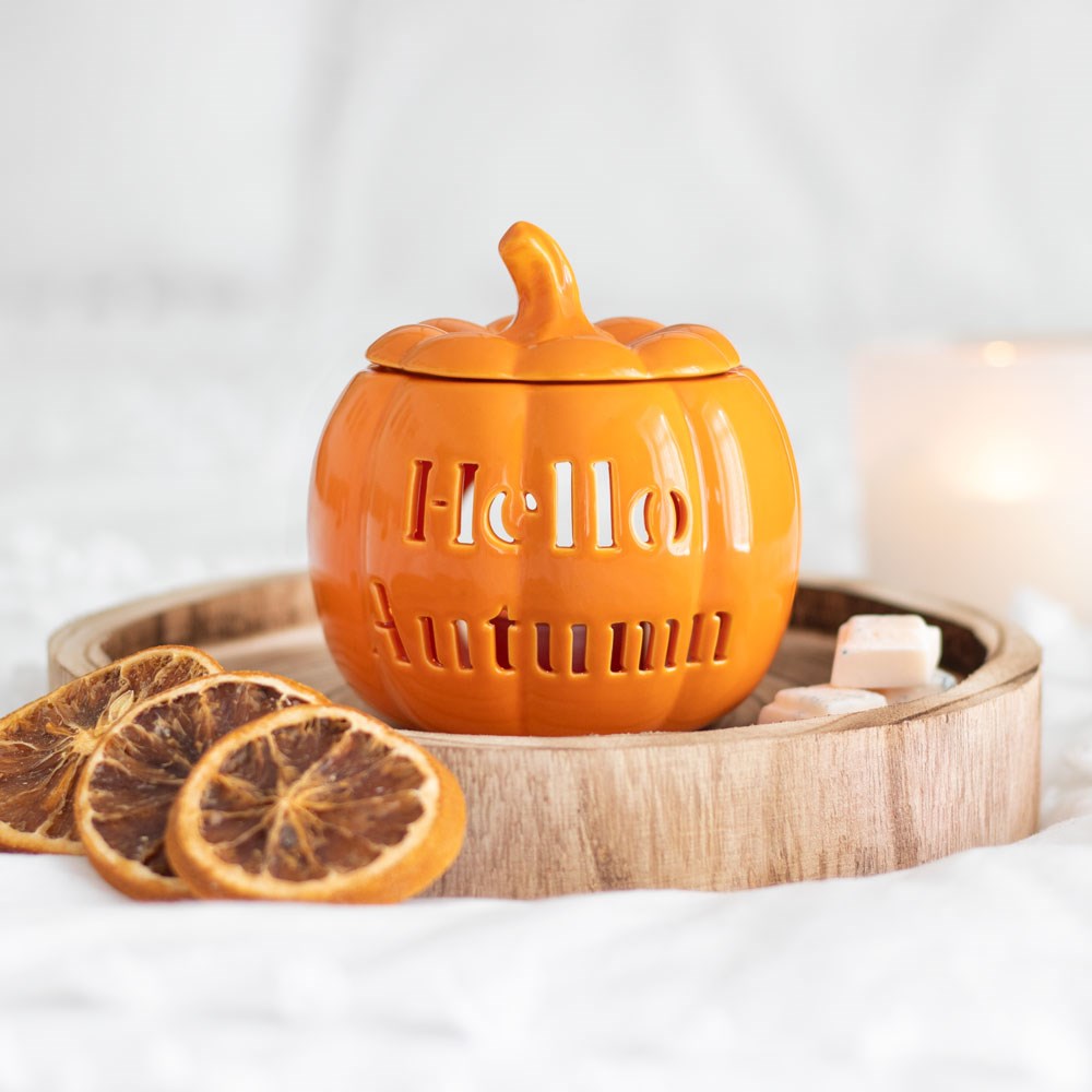 Hello Autumn Pumpkin Oil Burner, Wax Melter