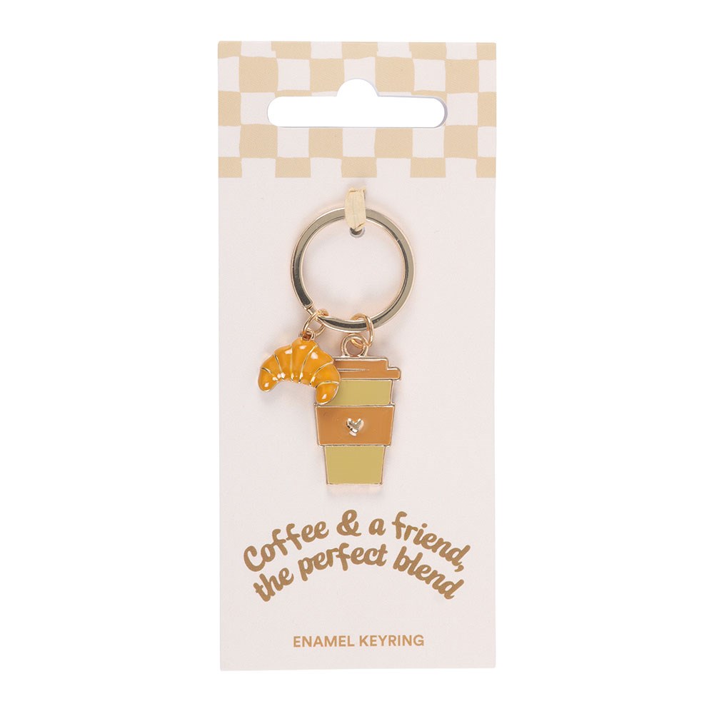 Coffee and a Friend Keyring