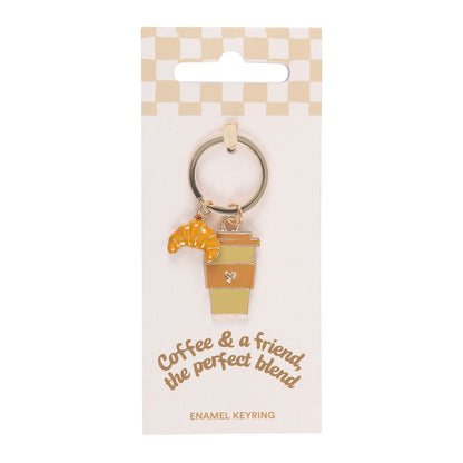 Coffee and a Friend Keyring