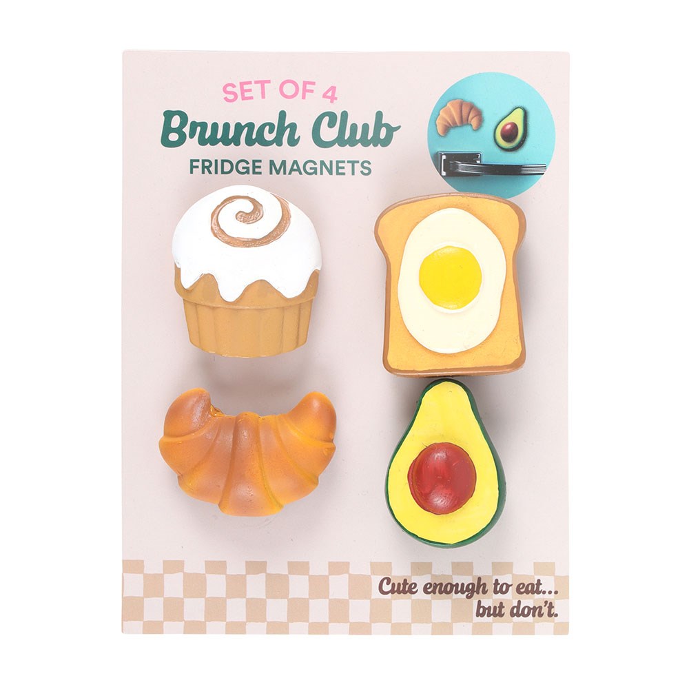 Brunch Club Fridge Magnet Set