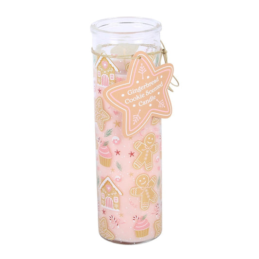 Gingerbread Cookie Tube Candle