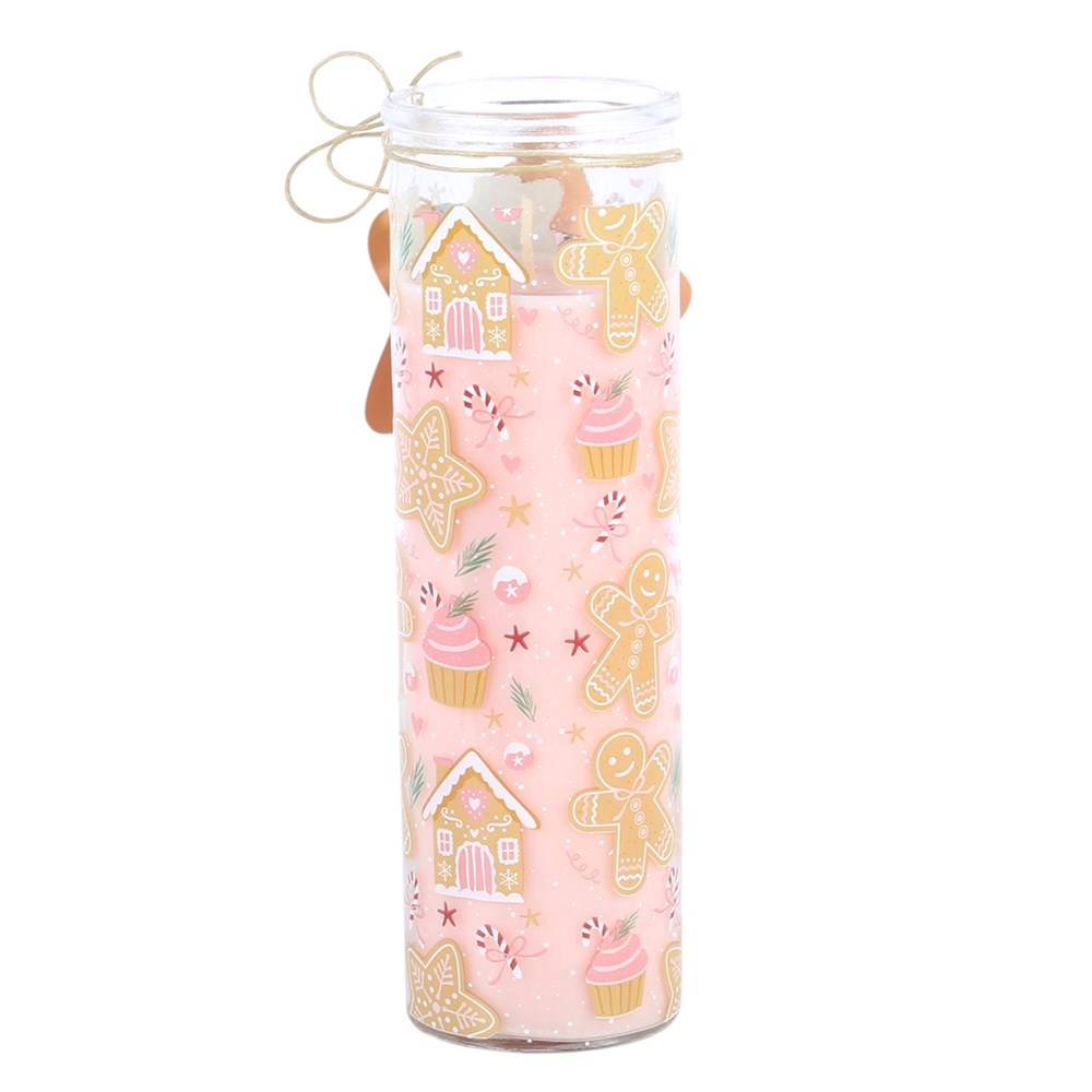 Gingerbread Cookie Tube Candle