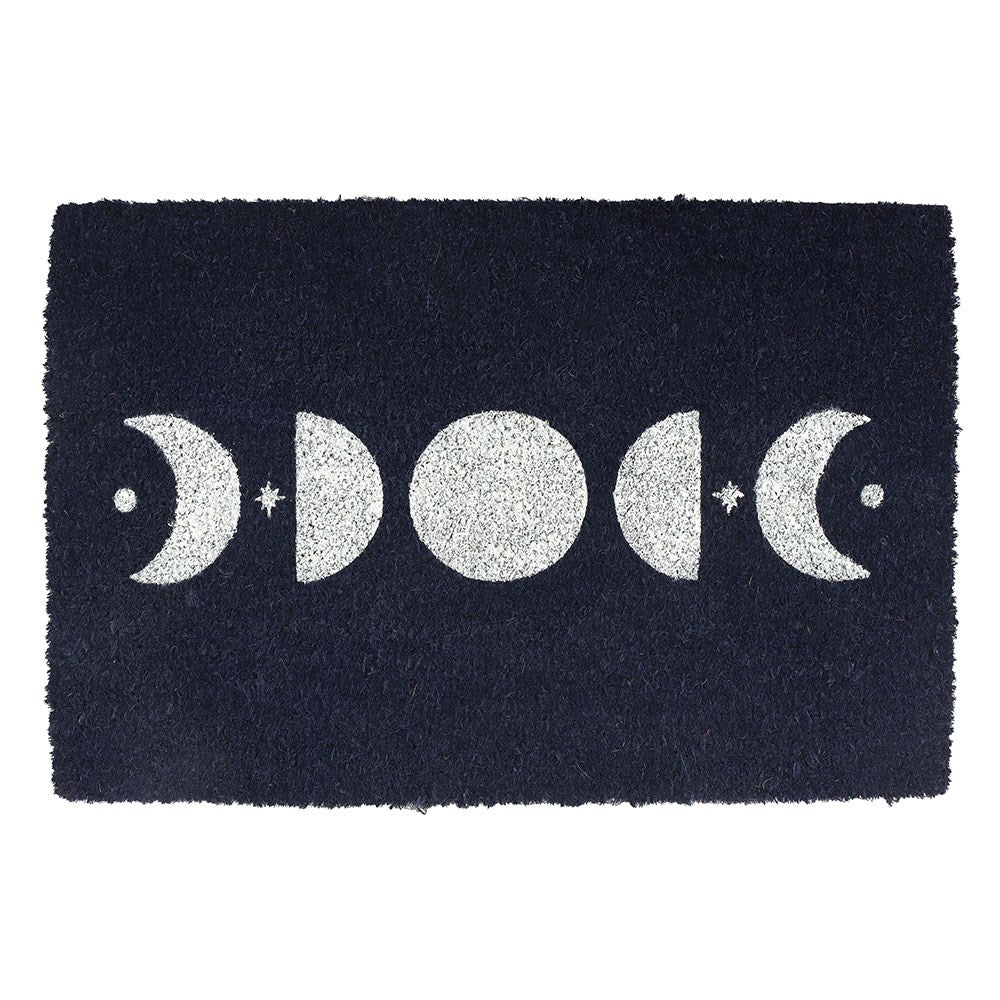 Dark Blue Moon Phase Doormat