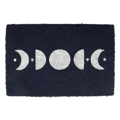 Dark Blue Moon Phase Doormat