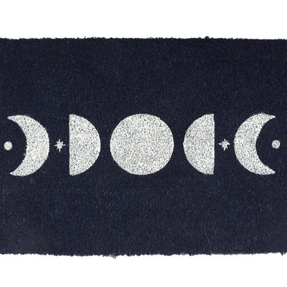 Dark Blue Moon Phase Doormat
