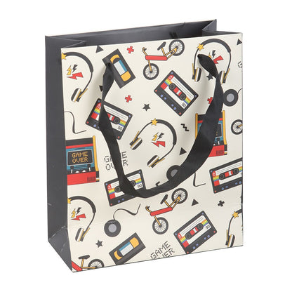 Medium Retro 80s Print Gift Bag