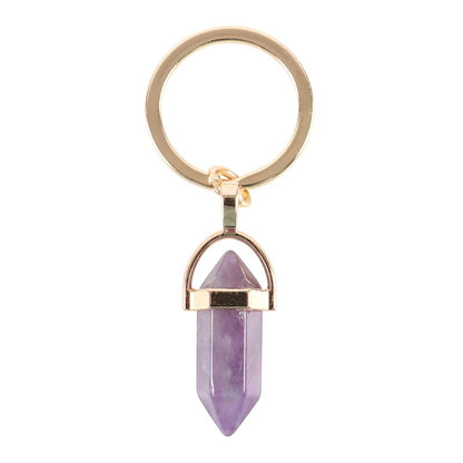 Amethyst Crystal Keyring