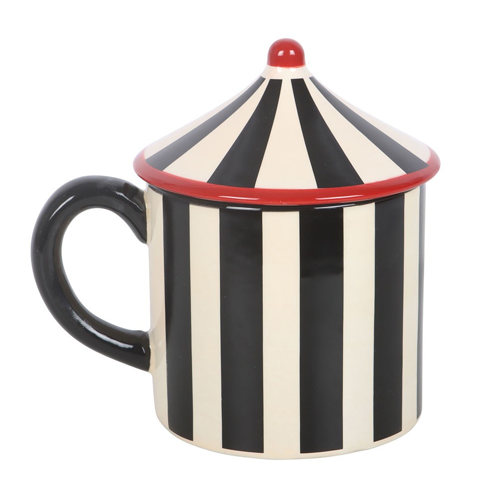 Black Striped Circus Tent Mug