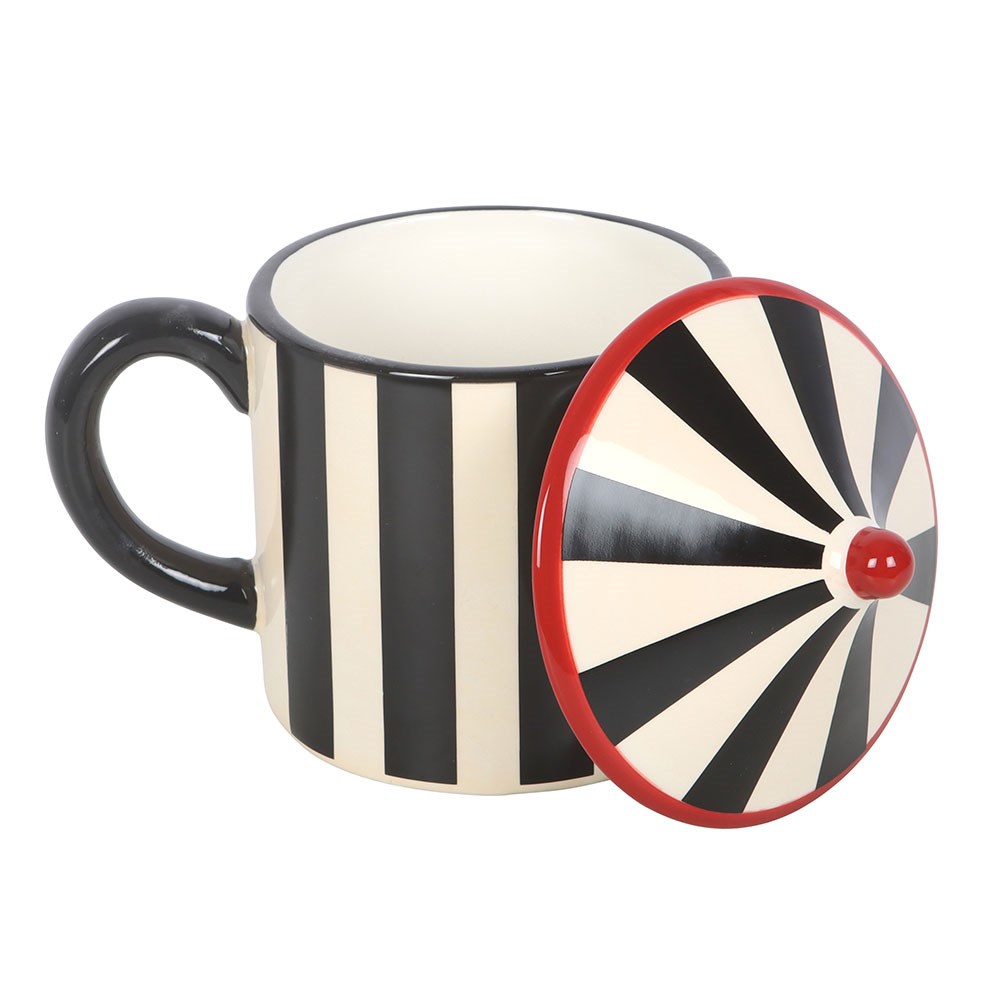Black Striped Circus Tent Mug