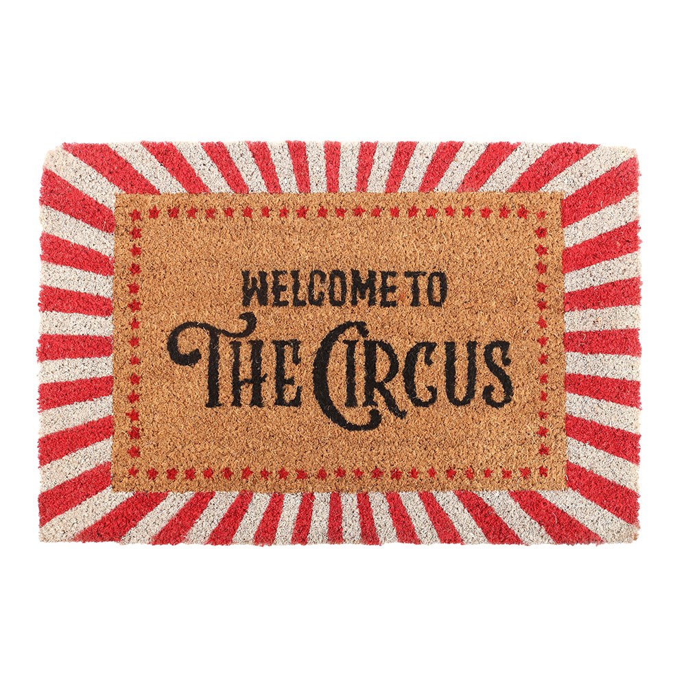 Red Welcome to the Circus Doormat