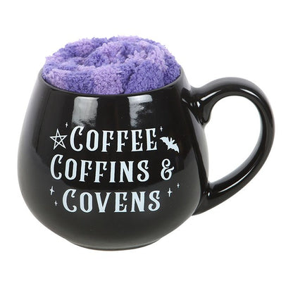 Coffee, Coffins & Covens Mug and Socks Set