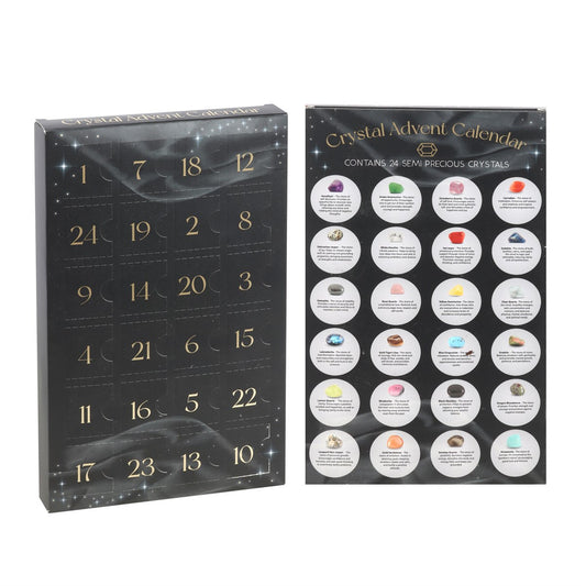 24 Days Crystal Advent Calendar - Black